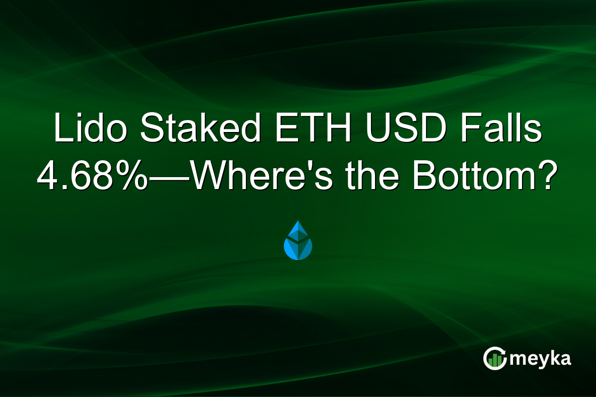 Lido Staked ETH USD Falls 4.68%—Where’s the Bottom?
