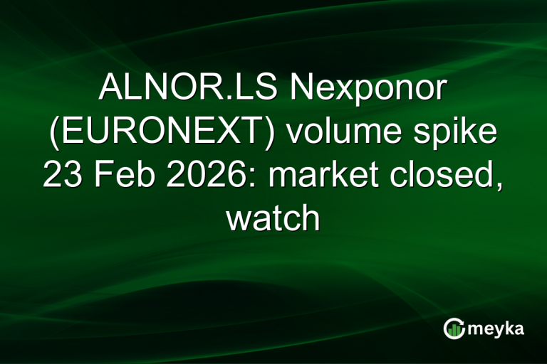 ALNOR.LS Nexponor (EURONEXT) volume spike 23 Feb 2026: market closed, watch