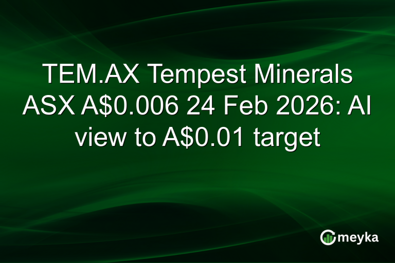 TEM.AX Tempest Minerals ASX A$0.006 24 Feb 2026: AI view to A$0.01 target