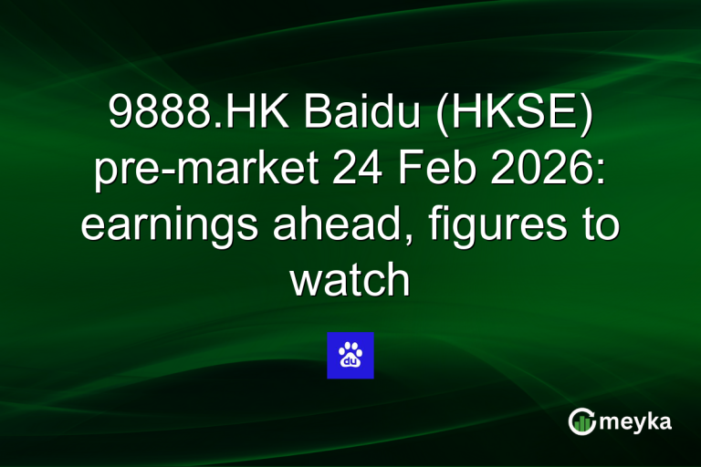 9888.HK Baidu (HKSE) pre-market 24 Feb 2026: earnings ahead, figures to watch
