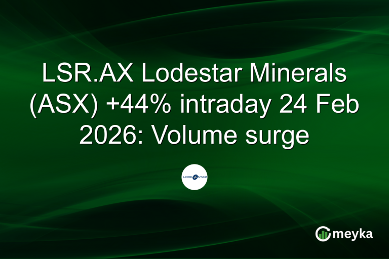 LSR.AX Lodestar Minerals (ASX) +44% intraday 24 Feb 2026: Volume surge