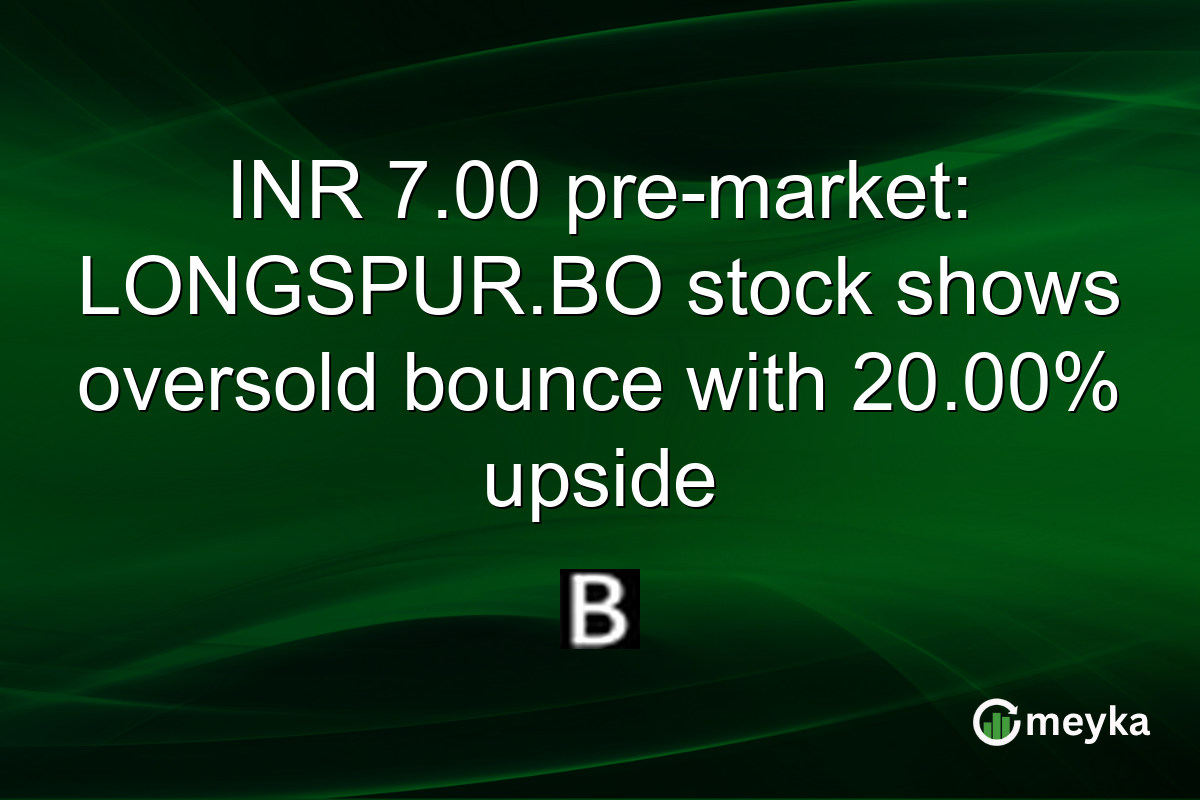 INR 7.00 pre-market: LONGSPUR.BO stock shows oversold bounce with 20.00% upside