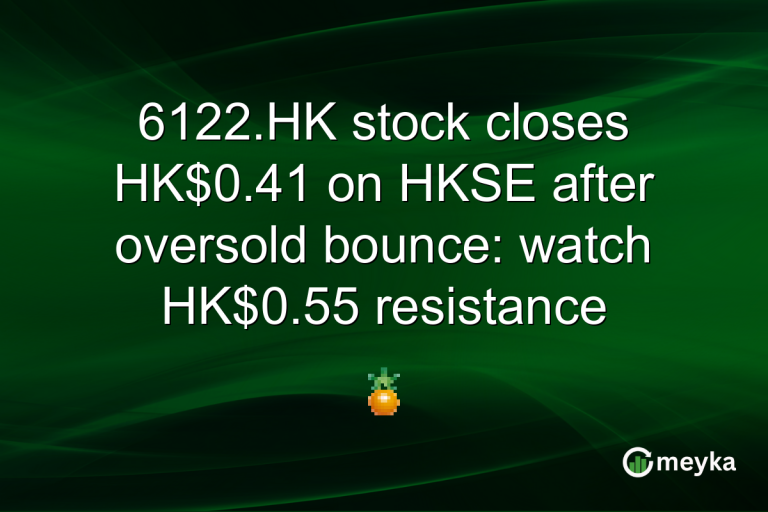 6122.HK stock closes HK$0.41 on HKSE after oversold bounce: watch HK$0.55 resistance