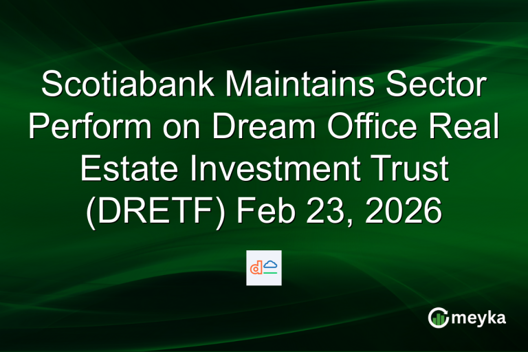 Scotiabank Maintains Sector Perform on Dream Office Real Estate Investment Trust (DRETF) Feb 23, 2026