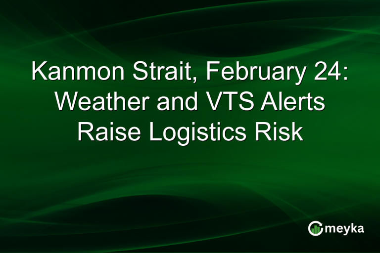 Kanmon Strait, February 24: Weather and VTS Alerts Raise Logistics Risk