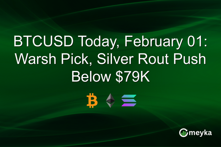 BTCUSD Today, February 01: Warsh Pick, Silver Rout Push Below $79K