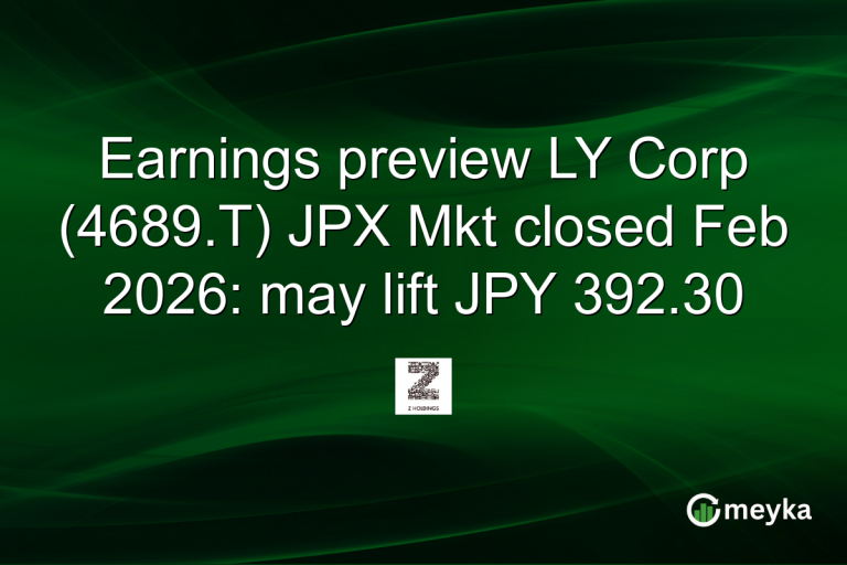Earnings preview LY Corp (4689.T) JPX Mkt closed Feb 2026: may lift JPY 392.30