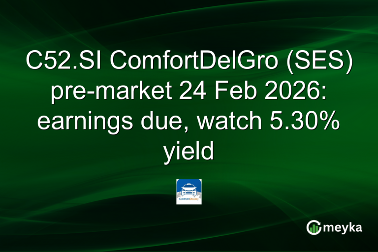 C52.SI ComfortDelGro (SES) pre-market 24 Feb 2026: earnings due, watch 5.30% yield