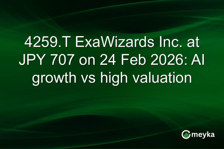 4259.T ExaWizards Inc. at JPY 707 on 24 Feb 2026: AI growth vs high valuation