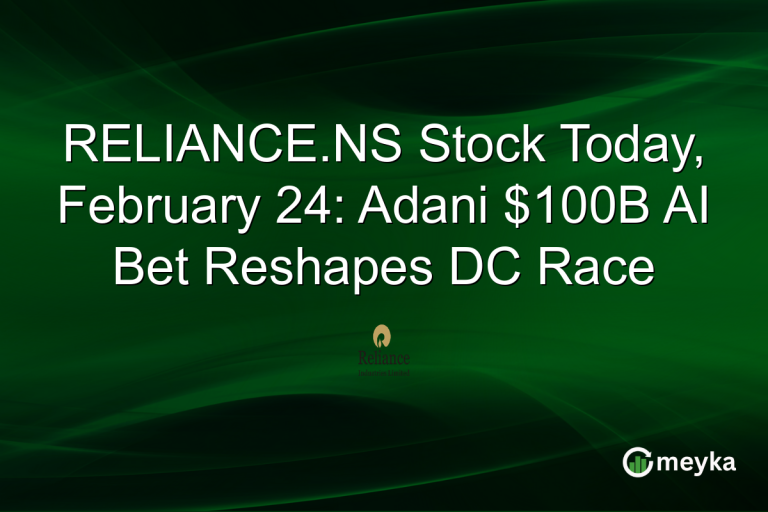 RELIANCE.NS Stock Today, February 24: Adani $100B AI Bet Reshapes DC Race