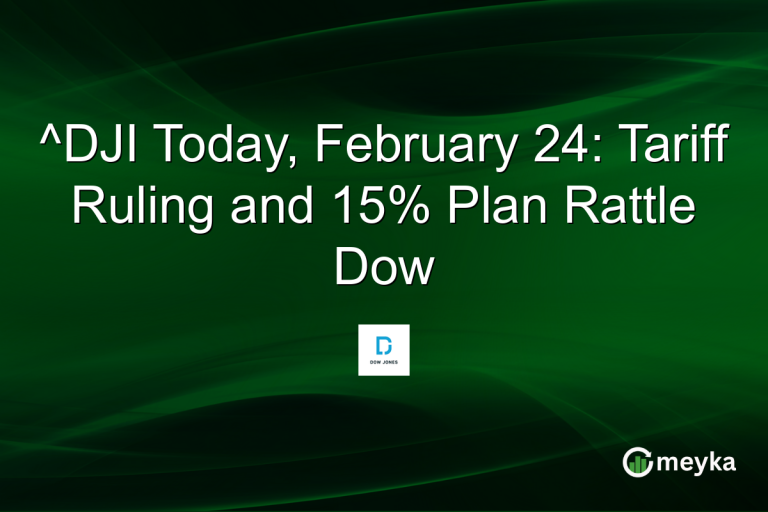 ^DJI Today, February 24: Tariff Ruling and 15% Plan Rattle Dow