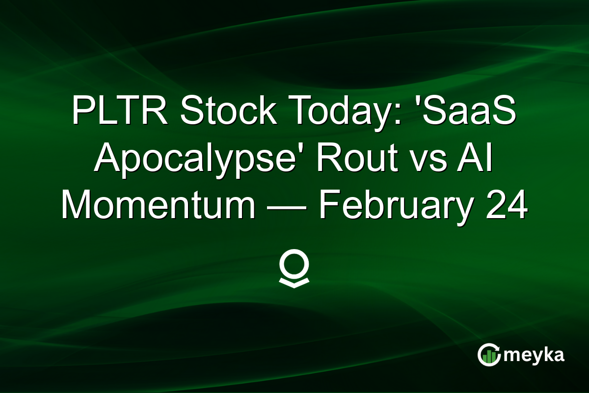 PLTR Stock Today: ‘SaaS Apocalypse’ Rout vs AI Momentum — February 24