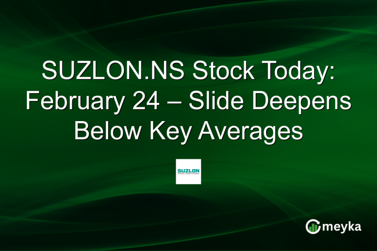 SUZLON.NS Stock Today: February 24 – Slide Deepens Below Key Averages