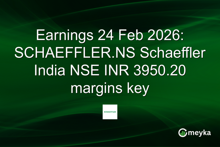 Earnings 24 Feb 2026: SCHAEFFLER.NS Schaeffler India NSE INR 3950.20 margins key