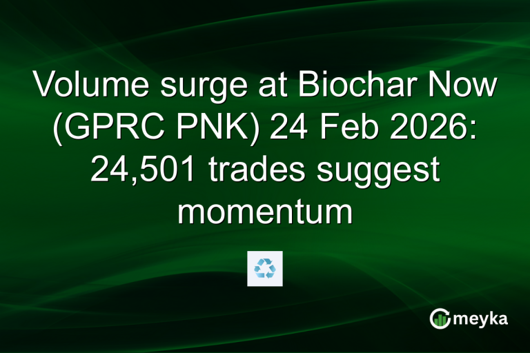 Volume surge at Biochar Now (GPRC PNK) 24 Feb 2026: 24,501 trades suggest momentum