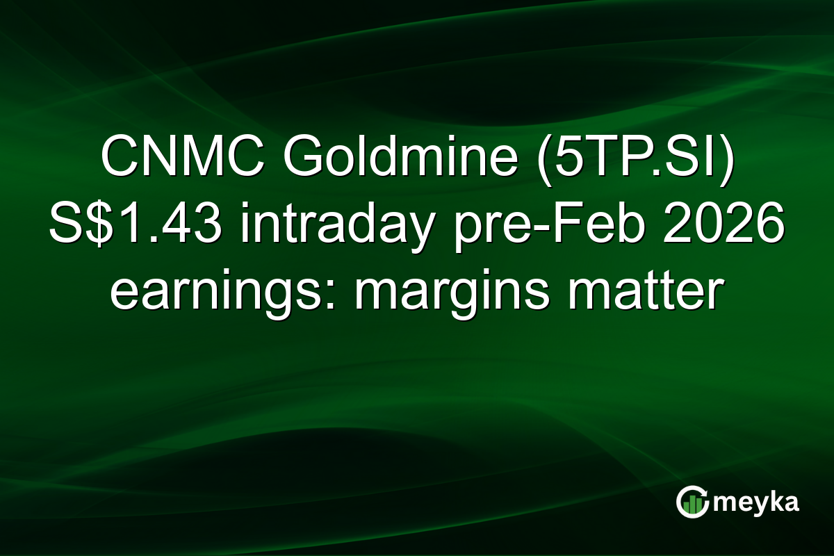 CNMC Goldmine (5TP.SI) S$1.43 intraday pre-Feb 2026 earnings: margins matter