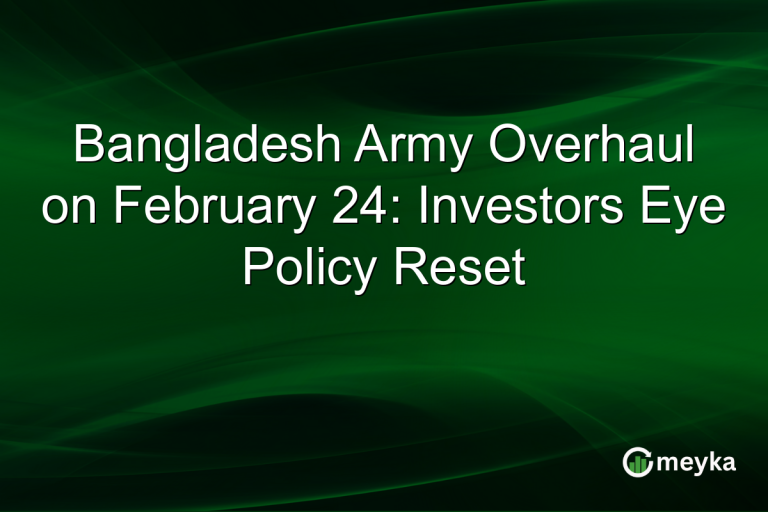 Bangladesh Army Overhaul on February 24: Investors Eye Policy Reset