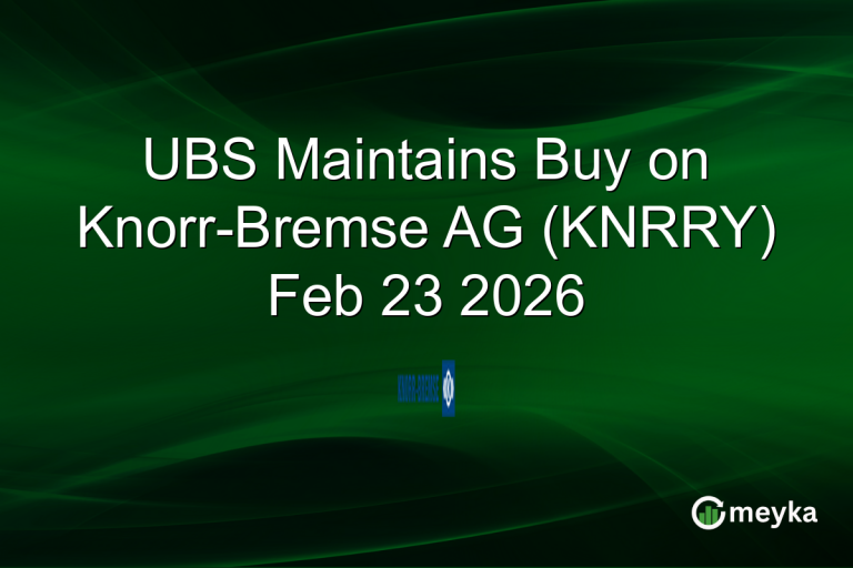 UBS Maintains Buy on Knorr-Bremse AG (KNRRY) Feb 23 2026