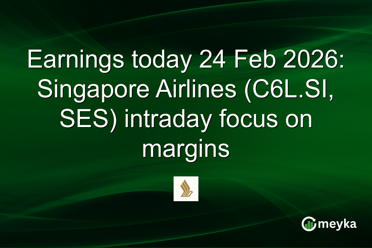 Earnings today 24 Feb 2026: Singapore Airlines (C6L.SI, SES) intraday focus on margins