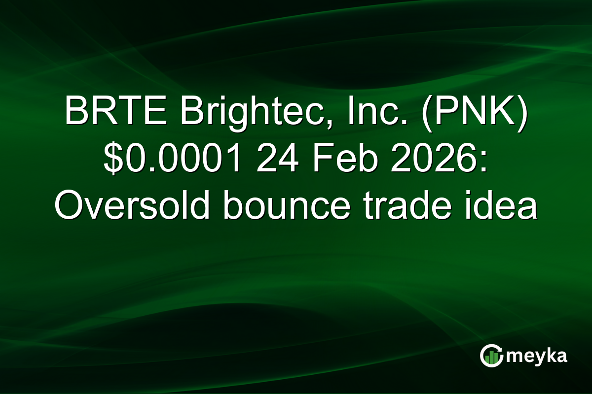 BRTE Brightec, Inc. (PNK) $0.0001 24 Feb 2026: Oversold bounce trade idea