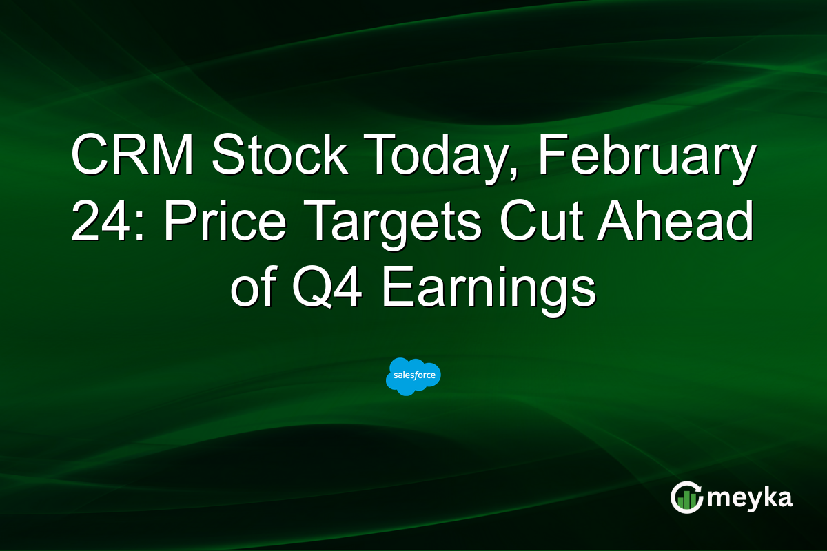 CRM Stock Today, February 24: Price Targets Cut Ahead of Q4 Earnings