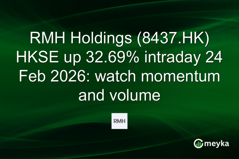 RMH Holdings (8437.HK) HKSE up 32.69% intraday 24 Feb 2026: watch momentum and volume