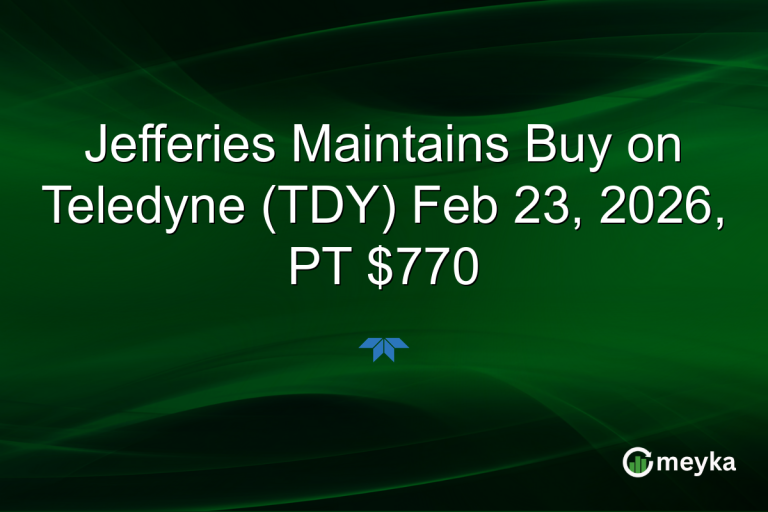 Jefferies Maintains Buy on Teledyne (TDY) Feb 23, 2026, PT $770