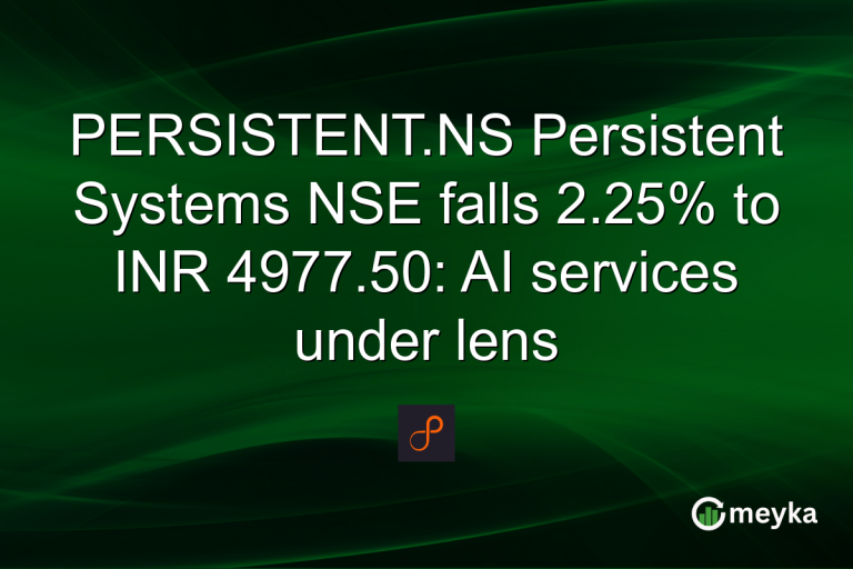 PERSISTENT.NS Persistent Systems NSE falls 2.25% to INR 4977.50: AI services under lens
