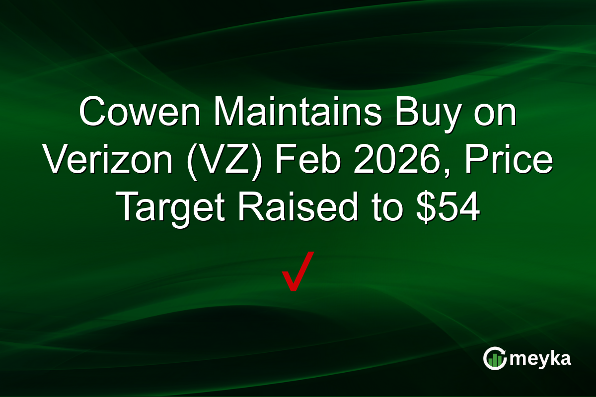 Cowen Maintains Buy on Verizon (VZ) Feb 2026, Price Target Raised to $54