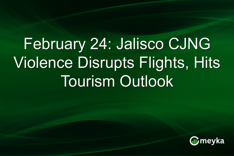 February 24: Jalisco CJNG Violence Disrupts Flights, Hits Tourism Outlook