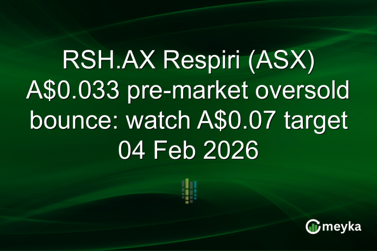 RSH.AX Respiri (ASX) A$0.033 pre-market oversold bounce: watch A$0.07 target 04 Feb 2026
