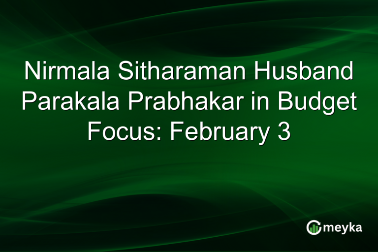 Nirmala Sitharaman Husband Parakala Prabhakar in Budget Focus: February 3