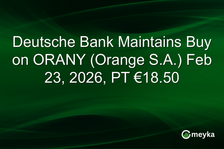 Deutsche Bank Maintains Buy on ORANY (Orange S.A.) Feb 23, 2026, PT €18.50