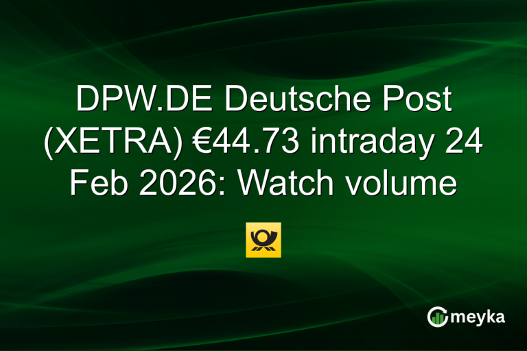 DPW.DE Deutsche Post (XETRA) €44.73 intraday 24 Feb 2026: Watch volume