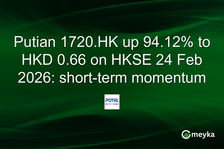 Putian 1720.HK up 94.12% to HKD 0.66 on HKSE 24 Feb 2026: short-term momentum