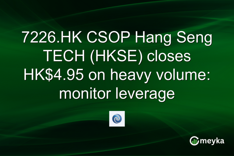 7226.HK CSOP Hang Seng TECH (HKSE) closes HK$4.95 on heavy volume: monitor leverage