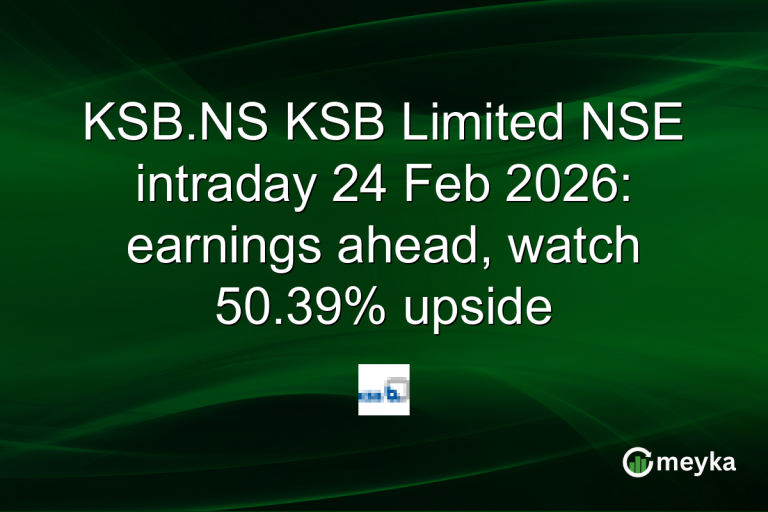 KSB.NS KSB Limited NSE intraday 24 Feb 2026: earnings ahead, watch 50.39% upside