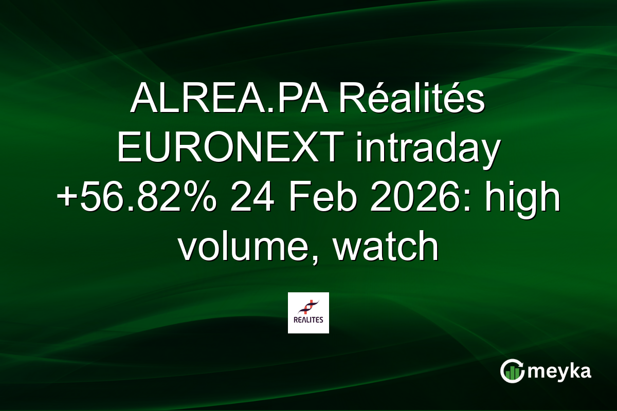 ALREA.PA Réalités EURONEXT intraday +56.82% 24 Feb 2026: high volume, watch