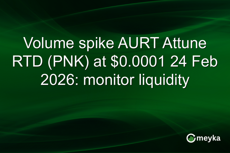 Volume spike AURT Attune RTD (PNK) at $0.0001 24 Feb 2026: monitor liquidity