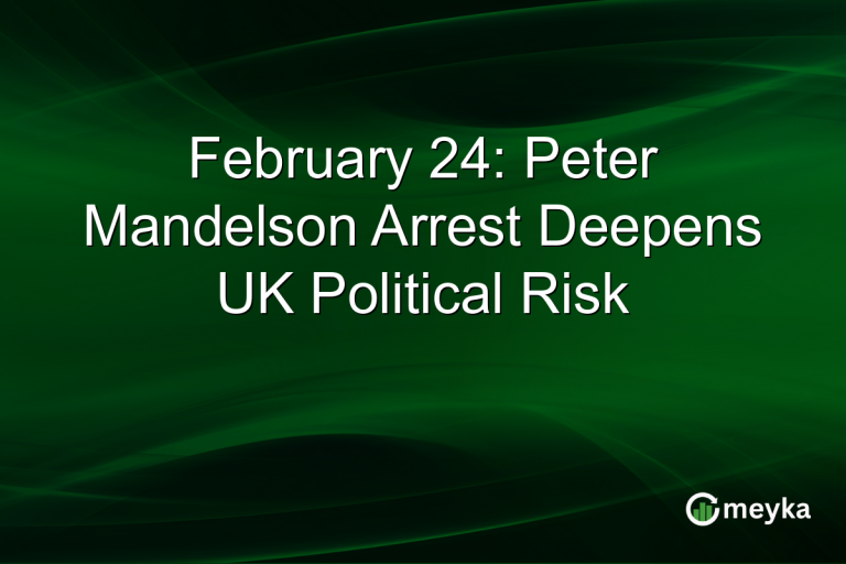 February 24: Peter Mandelson Arrest Deepens UK Political Risk