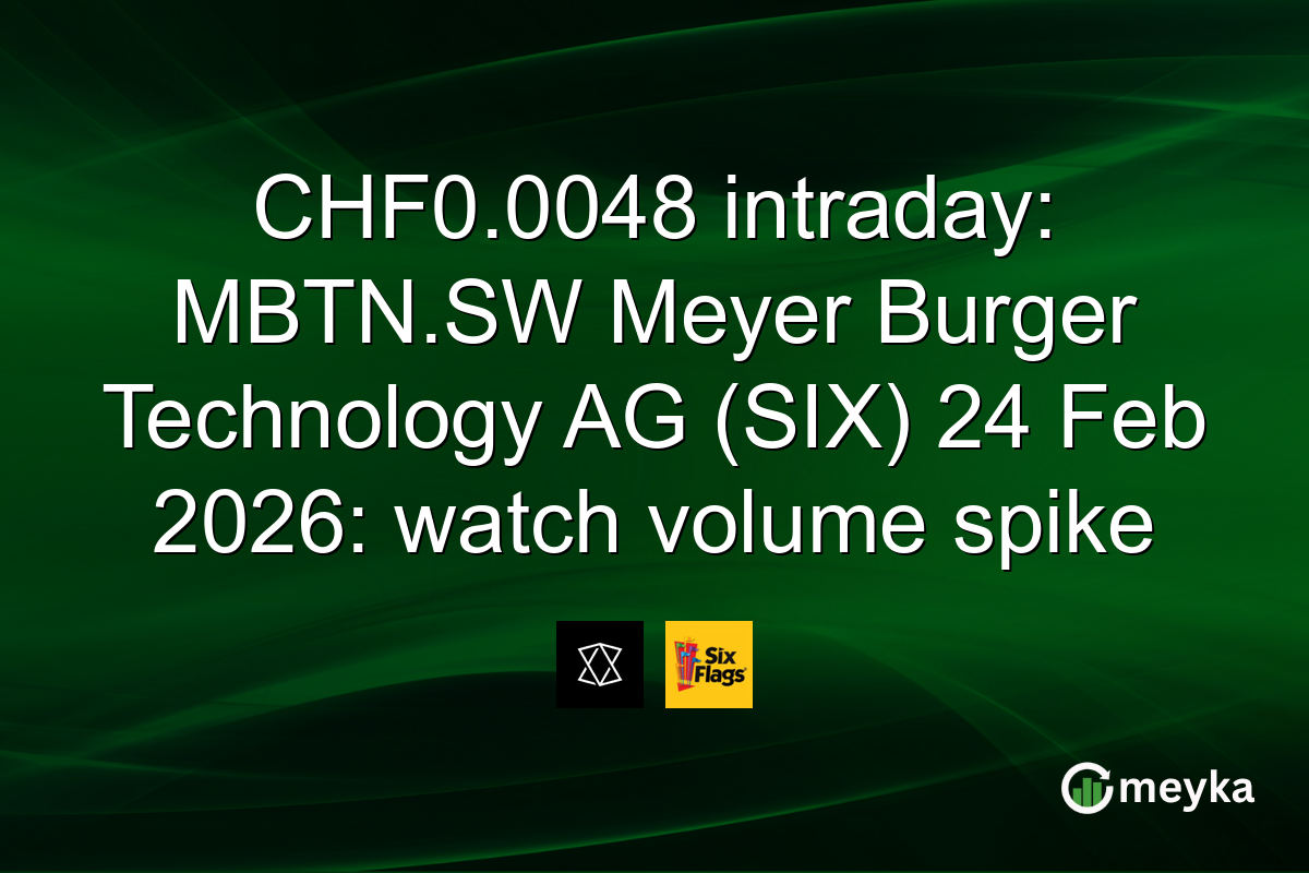 CHF0.0048 intraday: MBTN.SW Meyer Burger Technology AG (SIX) 24 Feb 2026: watch volume spike