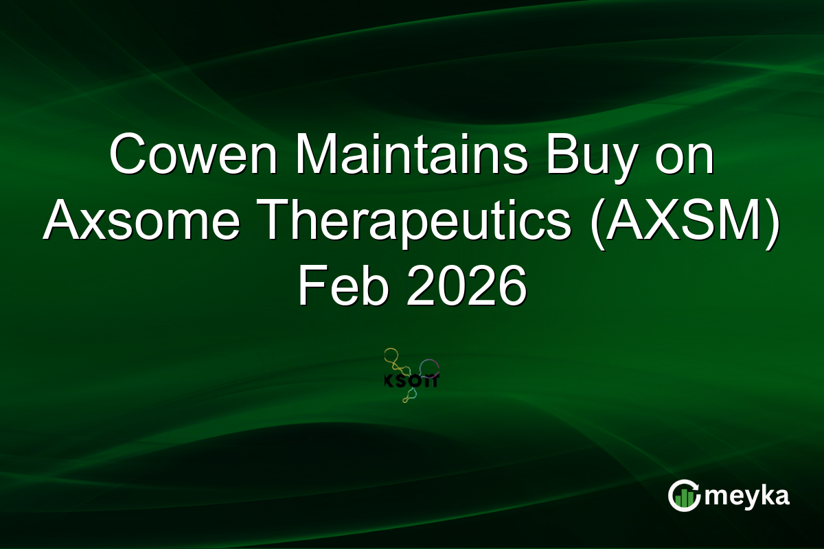 Cowen Maintains Buy on Axsome Therapeutics (AXSM) Feb 2026