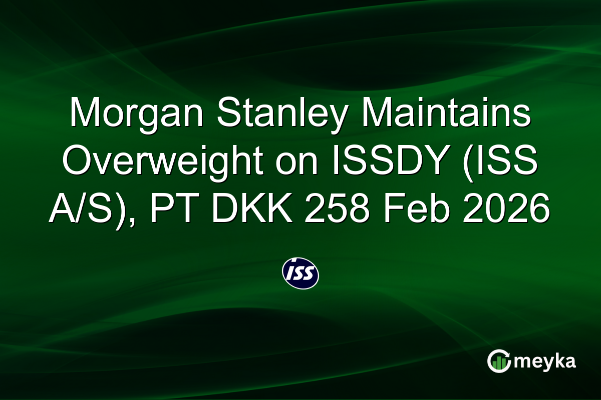 Morgan Stanley Maintains Overweight on ISSDY (ISS A/S), PT DKK 258 Feb 2026