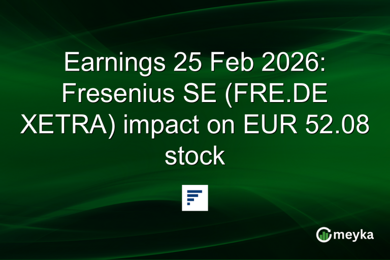 Earnings 25 Feb 2026: Fresenius SE (FRE.DE XETRA) impact on EUR 52.08 stock