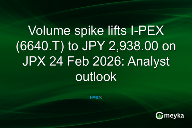 Volume spike lifts I-PEX (6640.T) to JPY 2,938.00 on JPX 24 Feb 2026: Analyst outlook