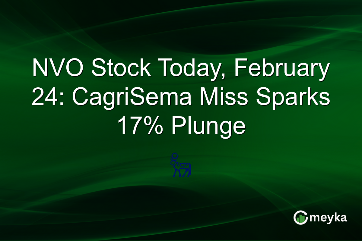 NVO Stock Today, February 24: CagriSema Miss Sparks 17% Plunge