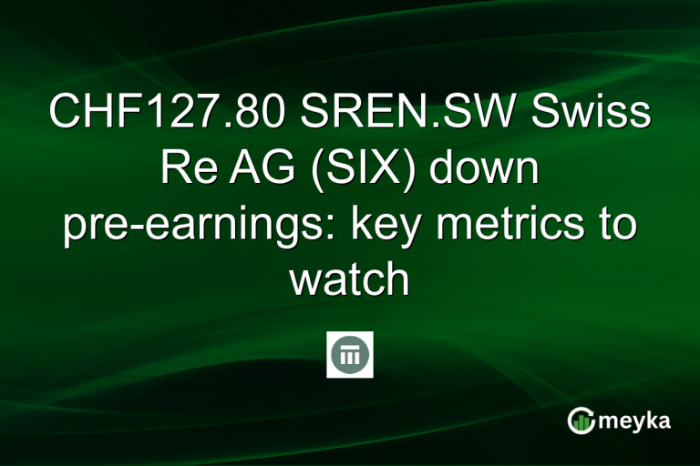CHF127.80 SREN.SW Swiss Re AG (SIX) down pre-earnings: key metrics to watch