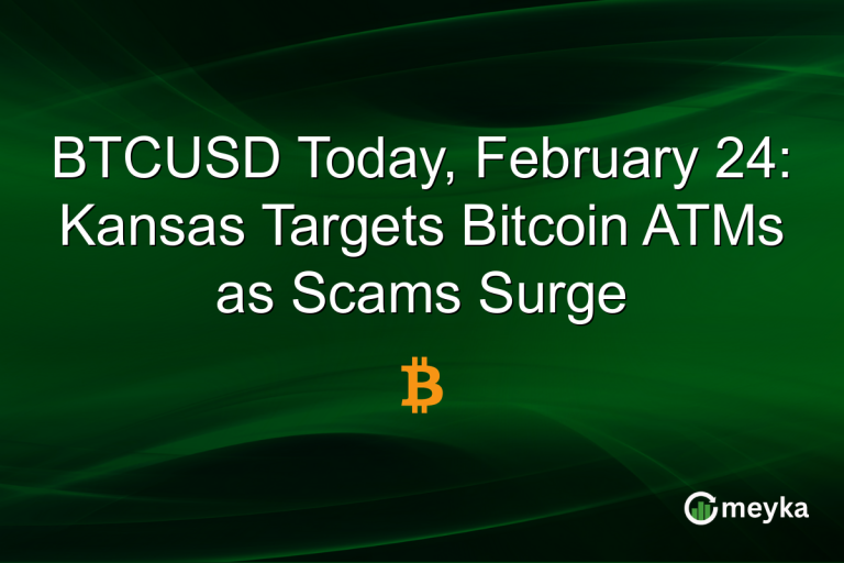BTCUSD Today, February 24: Kansas Targets Bitcoin ATMs as Scams Surge