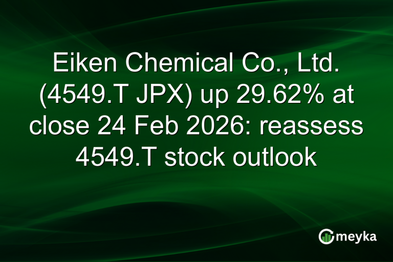 Eiken Chemical Co., Ltd. (4549.T JPX) up 29.62% at close 24 Feb 2026: reassess 4549.T stock outlook
