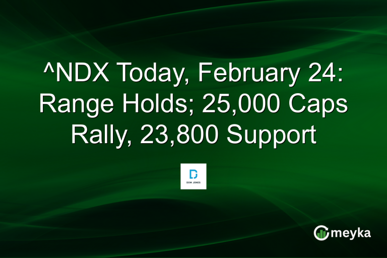 ^NDX Today, February 24: Range Holds; 25,000 Caps Rally, 23,800 Support